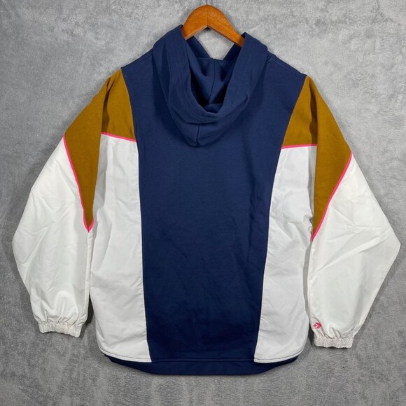 Converse Colorblock Hoodie Navy Mustard & White Panels S Alt Terrain - Picture 8 of 9